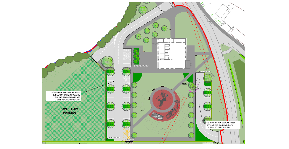 Area around the community centre